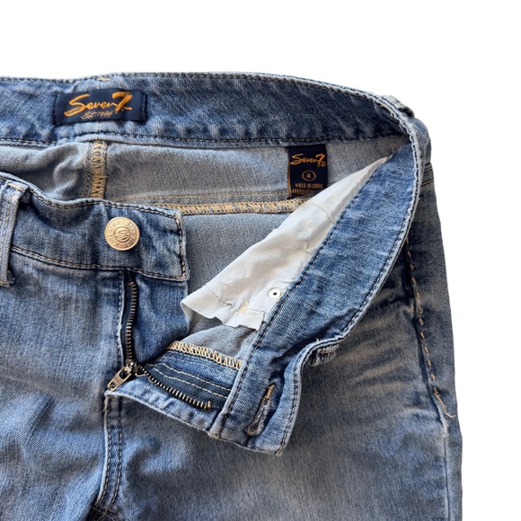 Anthro Straight Leg Cropped Jeans Denim - Picture 6 of 9